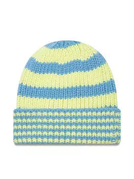 Зимняя шапка New Era Stripe Knit Bean 60565458, синий