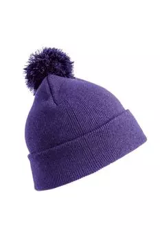 Зимняя шапка с помпоном Essentials Result, фиолетовый