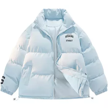 Зимняя стеганая куртка унисекс SESAME STREET, светло-голубой