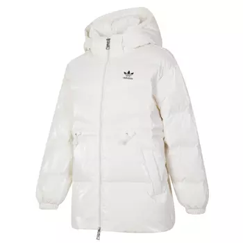 Зимняя женская куртка-пуховик цвета экрю 2024 года Adidas Originals, Ecru