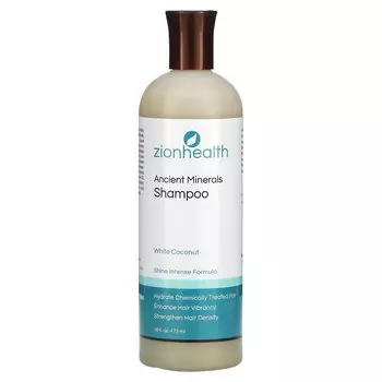 Zion Health, Adama, Шампунь с древними минералами, Белый кокос, 16 fl oz (473 мл)