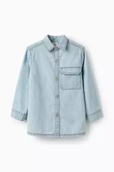 Zippy Детская хлопковая рубашка, синий