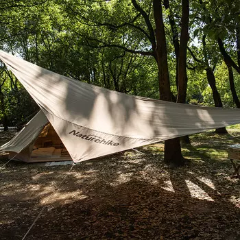 Ziyouhike дорожная палатка для кемпинга на открытом воздухе, защита от солнца, беседка-Юэ, деревянный навес (2 шт.)