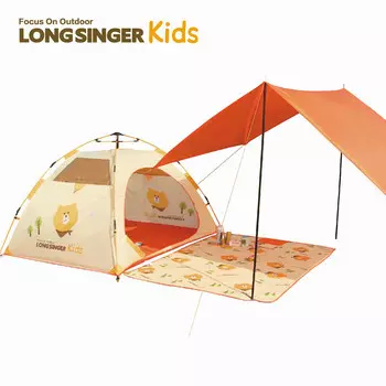 Ziyouhike Dragon Walker, супер большой навес в виде башни, палатка для кемпинга, тент, палатка с медведем + коврик из прессованного хлопка + навес