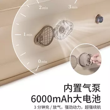 Ziyouhike гостевая палатка для кемпинга на открытом воздухе, надувной матрас, автоматический надувной матрас для кемпинга, двойная надувная кровать, пакет один