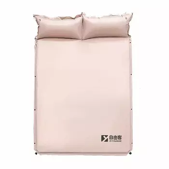 Ziyouke автоматическая надувная уличная палатка, коврик для сна, влагостойкий коврик, напольный коврик для кемпинга, двойная модель [утолщенный, кремовый]