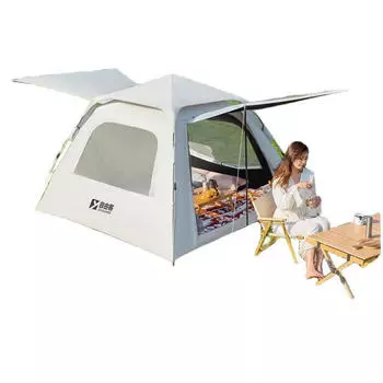 Ziyouke кемпинговое снаряжение [со всех сторон рассвета] виниловая солнцезащитная палатка на 5-8 человек + влагонепроницаемый коврик + коврик для пикника