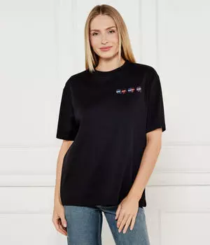 Значок футболки Oversize fit Karl Lagerfeld, черный