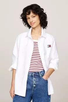 Значок «Расслабленный» — рубашка Tommy Jeans, белый