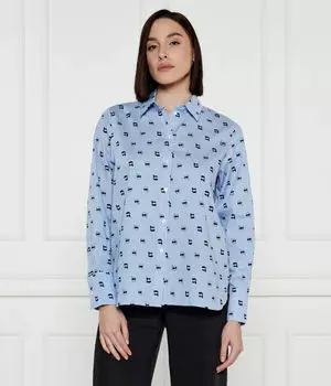 Значок Рубашка aop Loose fit Karl Lagerfeld, синий