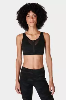 Значок силы спортивного бюстгальтера Sweaty Betty, черный