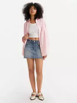 Значок юбка Levi's, цвет Right Now - Medium Wash