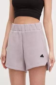 ЗНЕ шорты adidas, фиолетовый