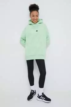 ЗНЕ толстовка adidas, зеленый