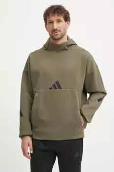 ЗНЕ толстовка adidas, зеленый