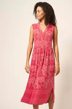 Zoe Eco Vero красное трикотажное платье White Stuff, красный