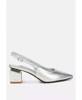 Zofoya Металлик Сланцы на Тонком Каблуке из Искусственной Кожи London Rag, золотой