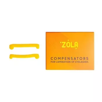Zola, Насадки-компенсаторы для ламинирования ресниц, 1 пара, оранжевые