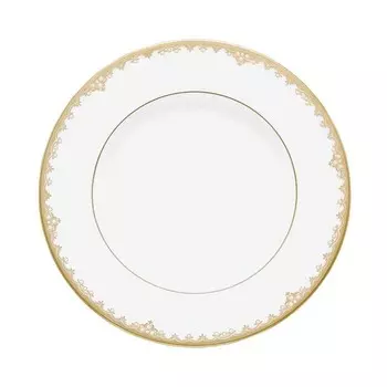 Золотая акцентная тарелка Lenox Federal, белый