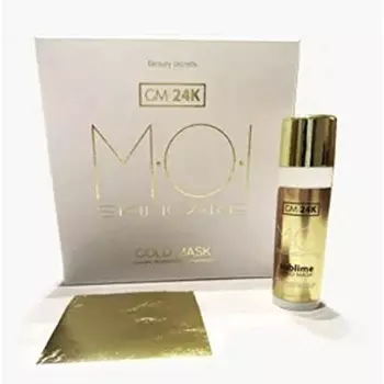 Золотая маска Gm24k Beauty Secrets Осветляющая с чистым золотом Moi Moises Campo