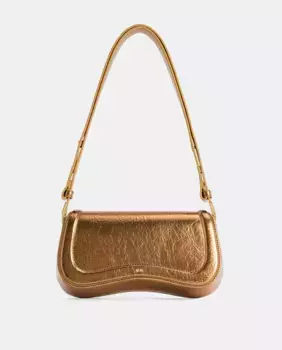 Золотая сумка через плечо Joy среднего размера с клапаном JW PEI, золотой