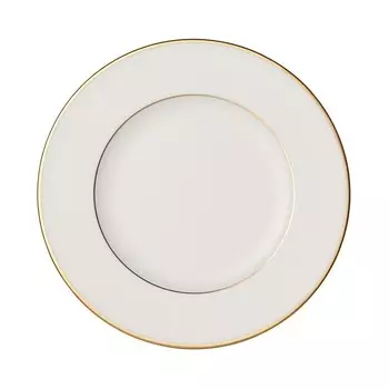 Золотая тарелка для хлеба и масла Villeroy & Boch Anmut, белый