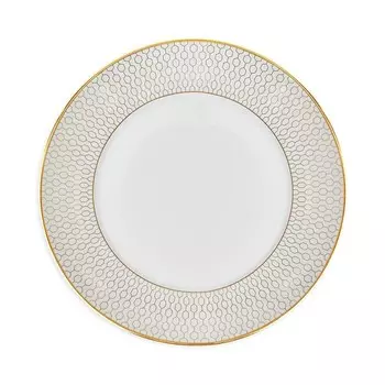 Золотая тарелка для хлеба и масла Wedgwood Gio, белый