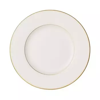 Золотая тарелка для салата Villeroy & Boch Anmut Gold, белый