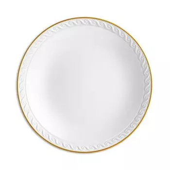 Золотая тарелка с хлебом и маслом L'Objet Neptune, золотой