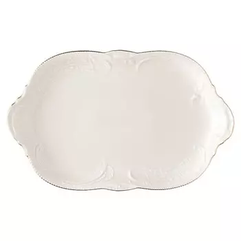 Золотая тарелка Сан-Суси, слоновая кость, 39 x 24,5 см Rosenthal, бежевый
