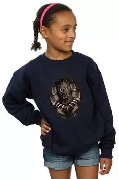 Золотая толстовка Killmonger Black Panther Marvel, темно-синий