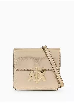 Золотая женская сумка через плечо 25X20x10 см 9485523F78202361 Armani Exchange