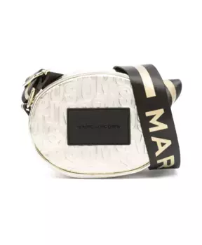 Золотистая сумка на плечо с логотипом Marc Jacobs, бежевый