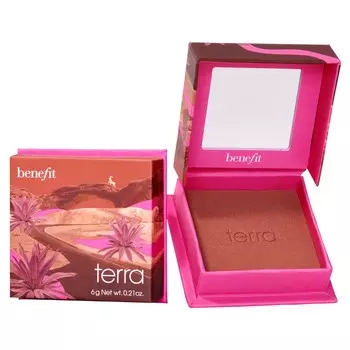Золотисто-Кирпичные румяна terra wanderful world blush powder Benefit Cosmetics, вес 6 гр.