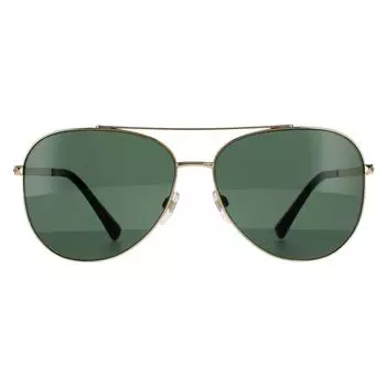 Золотисто-зеленые солнцезащитные очки-авиаторы Valentino, золото