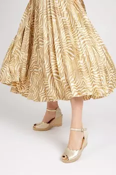 Золотистые эспадрильи Alejandra на танкетке Jones Bootmaker, желтый