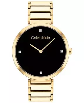 Золотистые часы-браслет 36 мм Calvin Klein, золотой