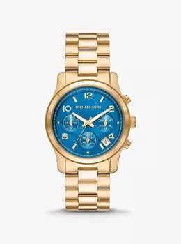 Золотистые часы Runway Michael Kors, желтый