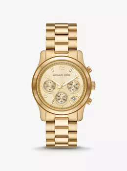 Золотистые часы Runway Michael Kors, желтый