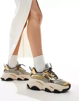 Золотистые кроссовки Steve Madden Possesion-E
