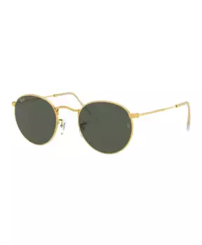Золотистые круглые металлические солнцезащитные очки Legend Ray-Ban, желтый