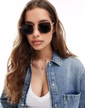 Золотистые солнцезащитные очки AllSaints Aron