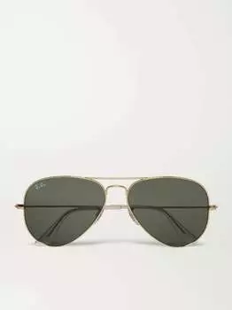 Золотистые солнцезащитные очки-авиаторы RAY-BAN, золотой