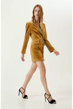 Золотое бархатное платье Network, золотой