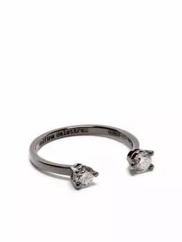 Золотое кольцо Dots с бриллиантами Delfina Delettrez, черный