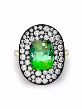 Золотое кольцо Snowstorm с турмалином и бриллиантами Pragnell, золотой