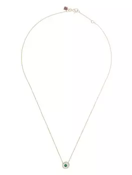 Золотое колье Mina с бриллиантами и изумрудами Selim Mouzannar, розовый