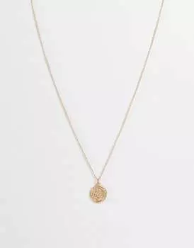 Золотое колье Reclaimed Vintage St Christopher