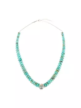 Золотое колье с камнями Jacquie Aiche, розовый