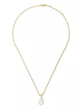 Золотое колье Sea Of Beauty с жемчугом и бриллиантами Mizuki, золотой